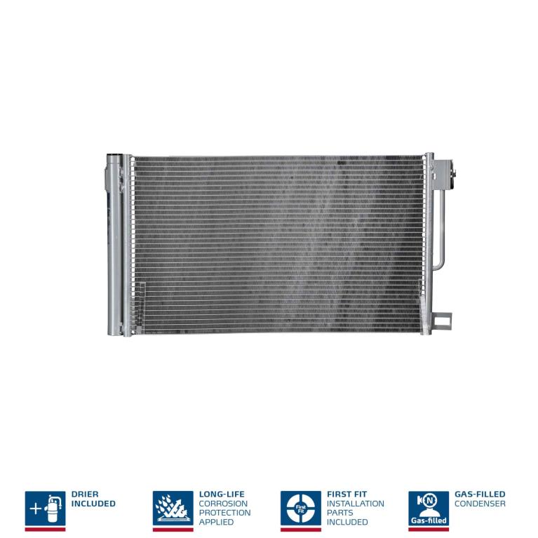 Condenseur, climatisation (Radiateur de climatisation) NISSENS ref. 94973