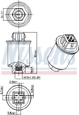 Pressostat, climatisation NISSENS ref. 301035