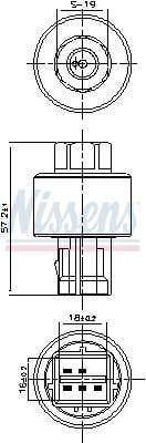 Interruptor de presión, aire acondicionado NISSENS ref. 301127
