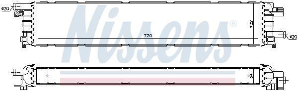 Radiateur basse température, intercooler NISSENS ref. 60354