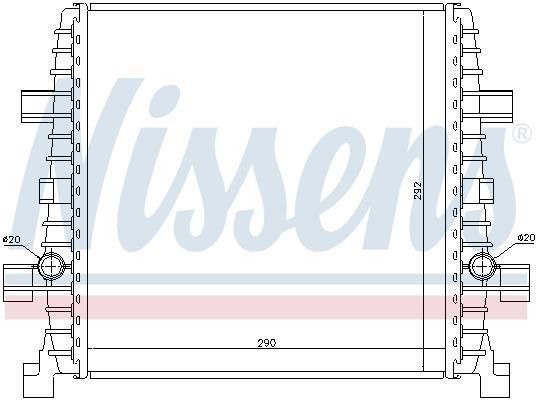 Radiateur moteur (Radiateur de refroidissement) NISSENS 60358