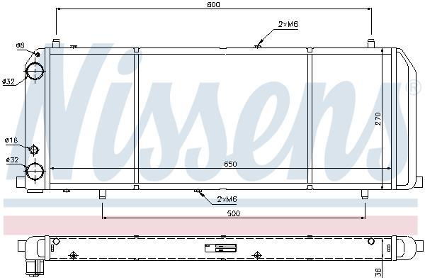 Radiateur moteur (Radiateur de refroidissement) NISSENS ref. 604201