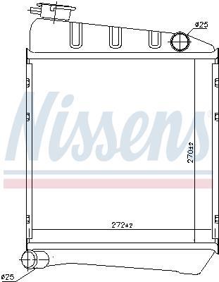 Radiateur moteur (Radiateur de refroidissement) NISSENS 60519