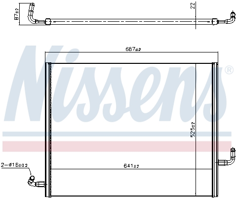 Radiateur moteur (Radiateur de refroidissement) NISSENS ref. 606419