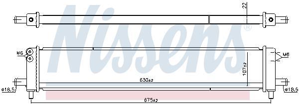 Radiateur, batterie de traction NISSENS ref. 606545