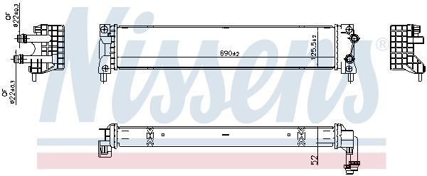 Radiateur moteur (Radiateur de refroidissement) NISSENS ref. 607179