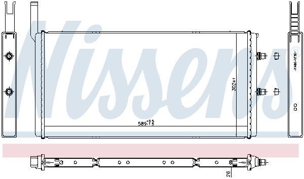 Radiateur basse température, intercooler NISSENS ref. 60835