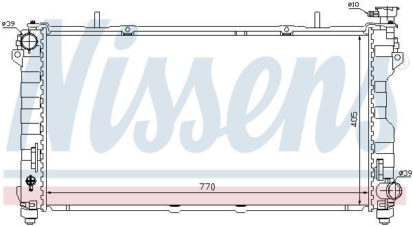 Radiateur moteur (Radiateur de refroidissement) NISSENS 61004