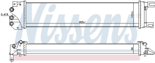 Radiateur basse température, intercooler NISSENS ref. 620155