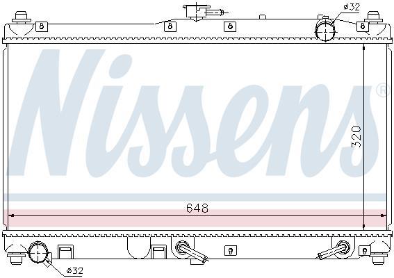 Radiateur moteur (Radiateur de refroidissement) NISSENS 62467