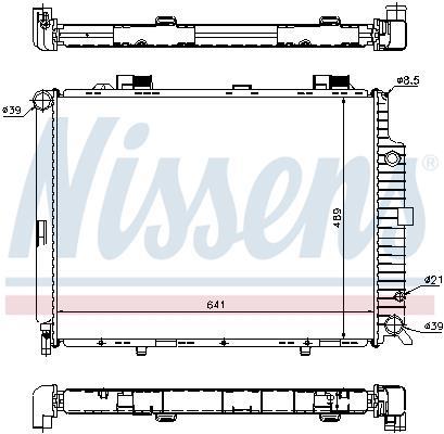 Radiateur moteur (Radiateur de refroidissement) NISSENS ref. 62692A