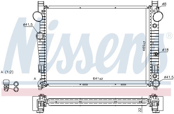 Radiador motor NISSENS 62771A