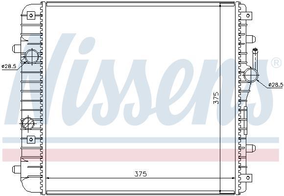 Radiador motor NISSENS 630738