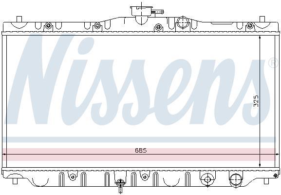 Radiateur moteur (Radiateur de refroidissement) NISSENS 63304