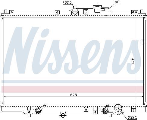 Radiateur moteur (Radiateur de refroidissement) NISSENS 63346