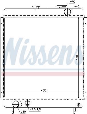 Radiateur moteur (Radiateur de refroidissement) NISSENS ref. 697690