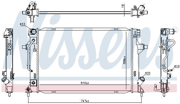 Radiateur moteur (Radiateur de refroidissement) NISSENS 636727