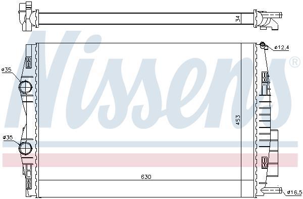 Radiateur moteur (Radiateur de refroidissement) NISSENS ref. 699990