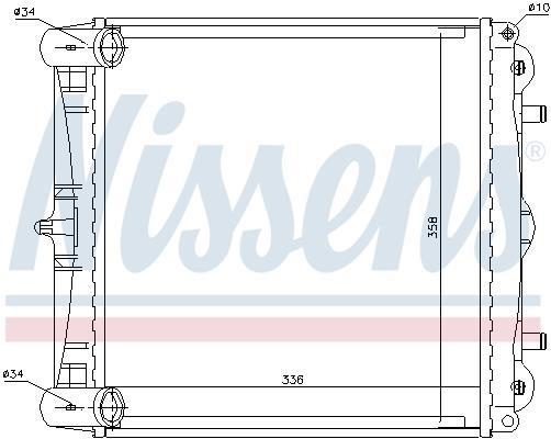 Radiateur moteur (Radiateur de refroidissement) NISSENS ref. 63777