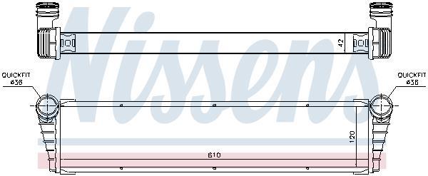 Radiateur moteur (Radiateur de refroidissement) NISSENS 63798