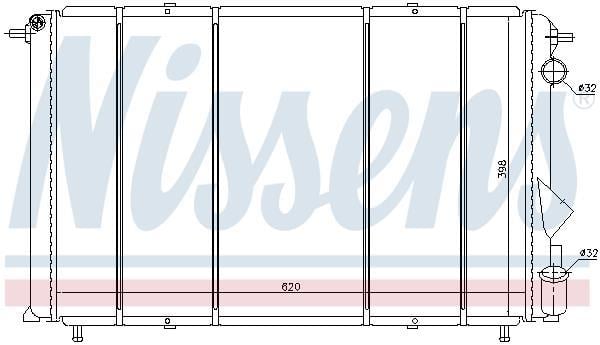 Radiateur moteur (Radiateur de refroidissement) NISSENS ref. 692905