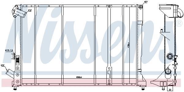 Radiateur moteur (Radiateur de refroidissement) NISSENS 63975