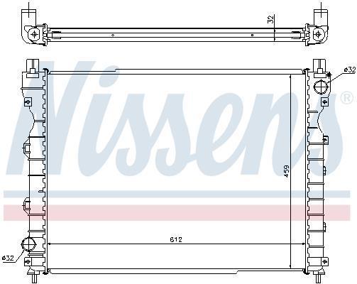Radiateur moteur (Radiateur de refroidissement) NISSENS 64310A