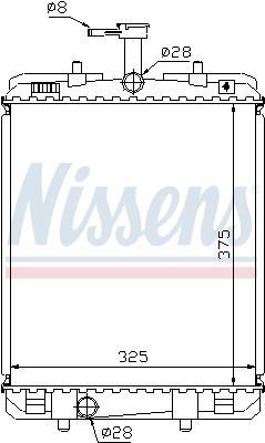 Radiateur moteur (Radiateur de refroidissement) NISSENS 64685