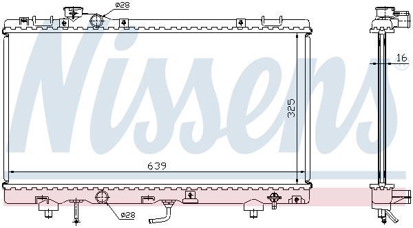 Radiateur moteur (Radiateur de refroidissement) NISSENS 647041