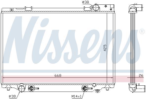 Radiateur moteur (Radiateur de refroidissement) NISSENS 647451