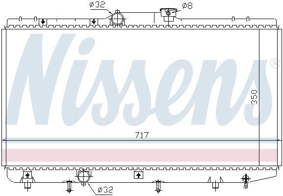 Radiateur moteur (Radiateur de refroidissement) NISSENS 648321