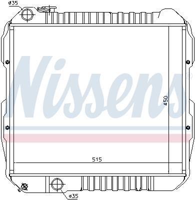 Radiateur moteur (Radiateur de refroidissement) NISSENS 64845