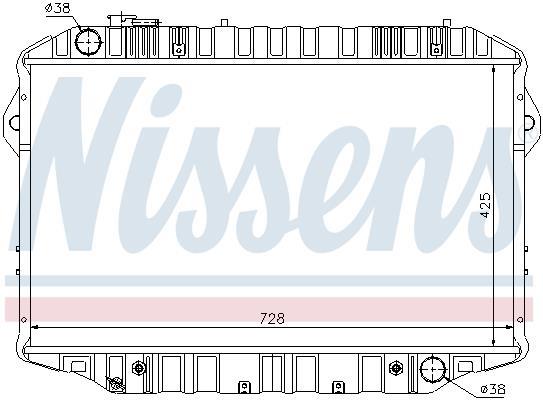 Radiateur moteur (Radiateur de refroidissement) NISSENS 64861