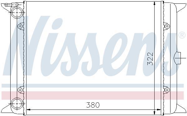 Radiateur moteur (Radiateur de refroidissement) NISSENS 65140
