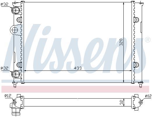 Radiateur moteur (Radiateur de refroidissement) NISSENS ref. 695510