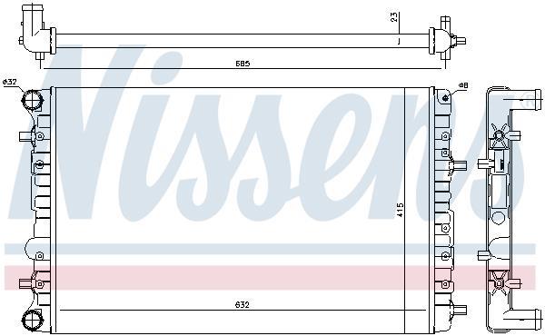 Radiateur moteur (Radiateur de refroidissement) NISSENS ref. 65326