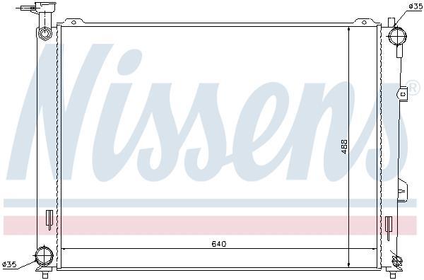 Radiateur moteur (Radiateur de refroidissement) NISSENS 66683