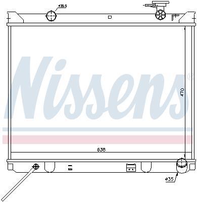 Radiateur moteur (Radiateur de refroidissement) NISSENS 66766