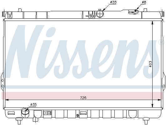 Radiateur moteur (Radiateur de refroidissement) NISSENS 67031