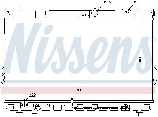 Radiateur moteur (Radiateur de refroidissement) NISSENS 67036
