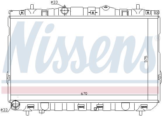 Radiador motor NISSENS ref. 67469