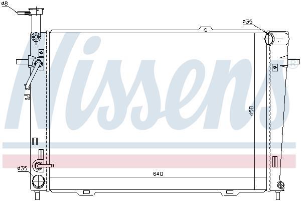 Radiateur moteur (Radiateur de refroidissement) NISSENS 67479