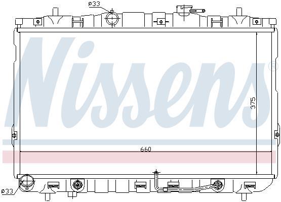 Radiateur moteur (Radiateur de refroidissement) NISSENS 67493