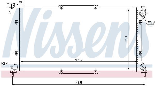 Radiateur moteur (Radiateur de refroidissement) NISSENS 67701