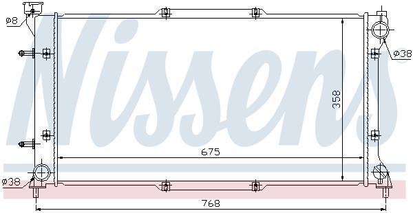 Radiateur moteur (Radiateur de refroidissement) NISSENS 67703
