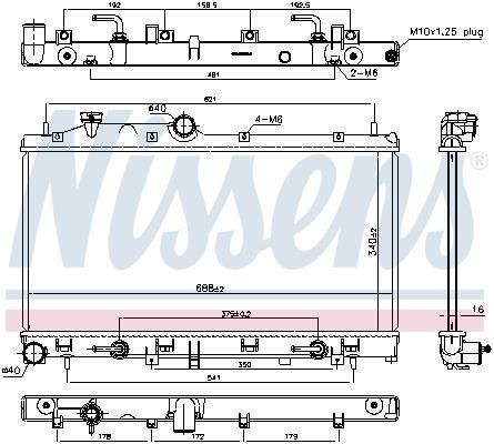 Radiateur moteur (Radiateur de refroidissement) NISSENS 67720