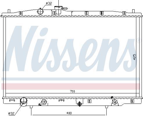 Radiateur moteur (Radiateur de refroidissement) NISSENS 681393