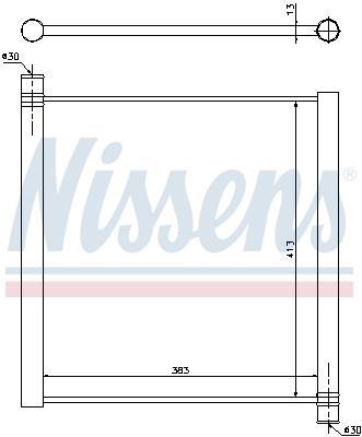 Radiador motor NISSENS 68451