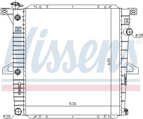 Radiateur moteur (Radiateur de refroidissement) NISSENS 69203