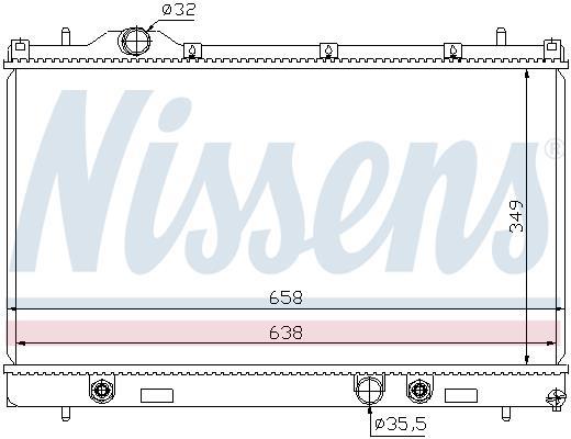 Radiateur moteur (Radiateur de refroidissement) NISSENS 69209